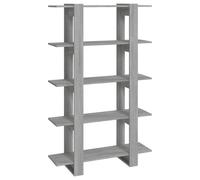 vidaXL Bibliothèque/Séparateur de pièce Sonoma gris 100x30x160 cm