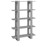 Vidaxl Bibliothèque/Séparateur De Pièce Sonoma Gris 100x30x160 Cm Gris