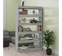 Bibliothèque Séparateur de Pièce Sonoma Gris 100x30x166 cm Etagère vidaXL
