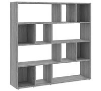 vidaXL Bibliothèque / Séparateur de pièce Sonoma Gris 105x24x102 cm