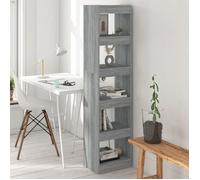 vidaXL Bibliothèque / séparateur de pièce Sonoma – Gris – 40 x 30 x 166 cm – 813594