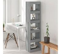 Vidaxl Bibliothèque/Séparateur De Pièce Sonoma Gris 40x30x166 Cm Gris