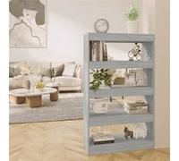 Vidaxl Bibliothèque/Séparateur De Pièce Sonoma Gris 80x30x135 Cm Gris