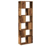 vidaXL Bibliothèque séparateur de pièce Vieux Bois 60x24x186 cm Marron