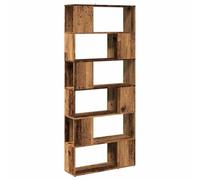 vidaXL Bibliothèque séparateur de pièce Vieux bois 80x24x186 cm Marron