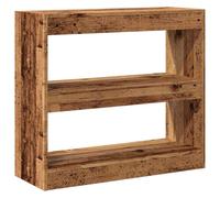 vidaXL Bibliothèque-séparateur Vieux Bois 80x30x72 cm
