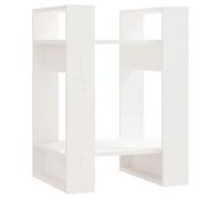 vidaXL Bibliothèque/séparation de pièce blanc 41x35x57 cm pin massif
