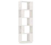 vidaXL Bibliothèque/séparation de pièce blanc 51x25x163,5 cm Pin massif