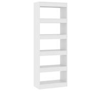 vidaXL Bibliothèque/séparation de pièce blanc 60x30x166 cm bois composite