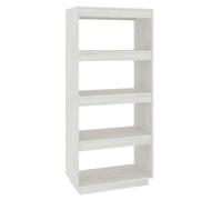 Bibliothèque Séparateur de pièce Blanc 60x35x135 cm Pin massif Blanc G