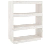 Bibliothèque Séparateur de pièce Blanc 80x35x103 cm Bois de pin