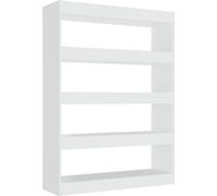 Bibliothèque VIDAXL Blanc Brillant 100x30x135 cm - Étagère à Livres et Séparateur de Pièce