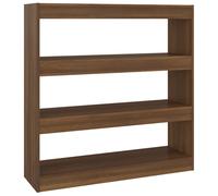 Vidaxl Bibliothèque/Séparateur De Pièce Chêne Marron 100x30x103 Cm Marron