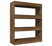 vidaXL Bibliothèque/séparation de pièce brun imitation chêne 80x30x103 cm