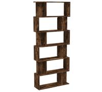Bibliothèque/Cloison Chêne fumé 80x24x192 cm Bois d'ingénierie816059