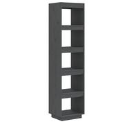 vidaXL Bibliothèque-Séparateur de pièce Gris 40x35x167 cm Pin solide