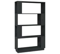 vidaXL Bibliothèque/Séparation de pièce Gris 80x25x132 cm Pin massif