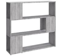 vidaXL Bibliothèque/Séparateur de pièce Sonoma Gris 100x24x94 cm, séparation de pièce, cloison de pièce, Armoire à Livres, bibliothèque, séparateur