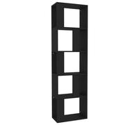 vidaXL Bibliothèque/séparation de pièce noir 45x24x159 cm bois composite