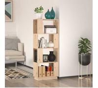 vidaXL Bibliothèque séparatrice de pièce 51 x 25 x 132 cm en bois de pin massif