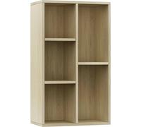 vidaXL Bibliothèque/Sideboard Chêne Sonoma 50x25x80 cm Matériau dérivé du bois