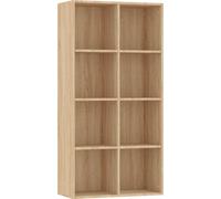 vidaXL Bibliothèque/Sideboard Chêne Sonoma 66×30×130 cm Matériau dérivé du bois