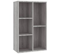vidaXL Bibliothèque/Sideboard Gris Sonoma 50x25x80 cm Matériau dérivé du bois