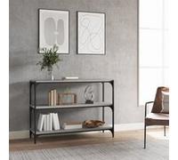 vidaXL Bibliothèque Sonoma Bois d'ingénierie et acier Gris 100x33x70,5 cm 819355