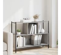 Vidaxl Bibliothèque Sonoma Gris 102x28x77,5 Cm Bois D'ingénierie Multicolore