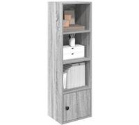 vidaXL Bibliothèque sonoma gris 31x24x102 cm bois d'ingénierie, étagère à livres, support de rangement, support à livres, 860342 Gris