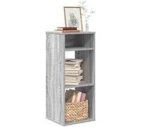 vidaXL Bibliothèque sonoma gris 34x31x80 cm bois d'ingénierie, armoire de rangement, étagère de rangement, unité de 860279 Gris