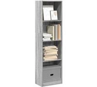 vidaXL Bibliothèque sonoma gris 40x24x143 cm bois d'ingénierie857788 Gris G