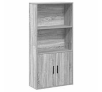 vidaXL Bibliothèque Sonoma Gris 60x24x120 cm Bois d'ingénierie, étagère à Livres, Support de Rangement, Support à Livres, Armoire de Rangement