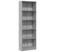 vidaXL Bibliothèque Sonoma Gris 60x24x176 cm Bois d'ingénierie – Étagère et armoire de rangement