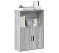 Vidaxl Bibliothèque Sonoma Gris 60x24x85 Cm Bois D'ingénierie Marron