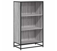 vidaXL Bibliothèque Sonoma Gris 60x35x107,5 cm Bois d'ingénierie, bibliothèque, séparateur de pièce, séparateur, Armoire de Rangement