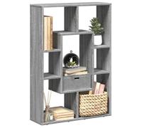 vidaXL Bibliothèque Sonoma Gris 63x20x90 cm Bois d'ingénierie