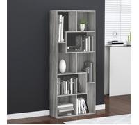 vidaXL Bibliothèque Sonoma gris 67x24x161 cm Bois d'ingénierie 815502