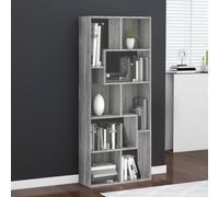 Vidaxl Bibliothèque Sonoma Gris 67x24x161 Cm Bois D'ingénierie Marron