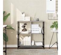 vidaXL Bibliothèque sonoma gris 78,5x33x82 cm bois d'ingénierie