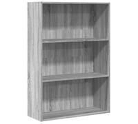 vidaXL Bibliothèque Sonoma - en bois d'ingénierie 80x30x114 cm - Gris