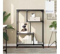 vidaXL Bibliothèque sonoma gris 81x36x115cm bois d'ingénierie et acier 835407