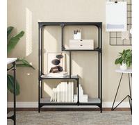 vidaXL Bibliothèque sonoma gris 81x36x115cm bois d'ingénierie et acier 835407