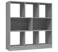 Vidaxl Bibliothèque Sonoma Gris 97,5x29,5x100 Cm Bois D'ingénierie Multicolore
