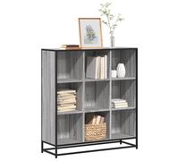 Vidaxl Bibliothèque Sonoma Gris 97,5x33x107,5 Cm Bois Ingénierie Métal Multicolore