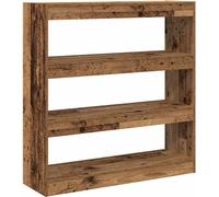 vidaXL Bibliothèque vieux bois 100 x 30 x 103 cm Bois composite