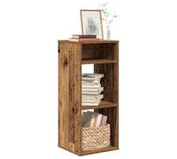 vidaXL Bibliothèque Vieux Bois 34x31x80 cm Bois d'ingénierie, Armoire de Rangement, étagère de Rangement, unité de rayonnage, étagère à Livres