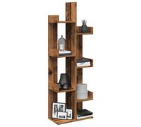 vidaXL Bibliothèque vieux bois 48x25,5x140 cm bois d'ingénierie Multicolore