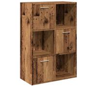 vidaXL Bibliothèque Vieux Bois 60,5x30x90 cm Bois d'ingénierie, étagère, étagère à Livres, Armoire de Rangement, Armoire à Livres