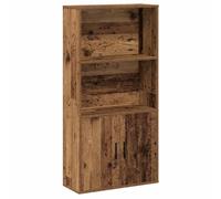 vidaXL Bibliothèque Vieux Bois 60x24x120 cm Bois d'ingénierie, étagère à Livres, Support de Rangement, Support à Livres, Armoire de Rangement